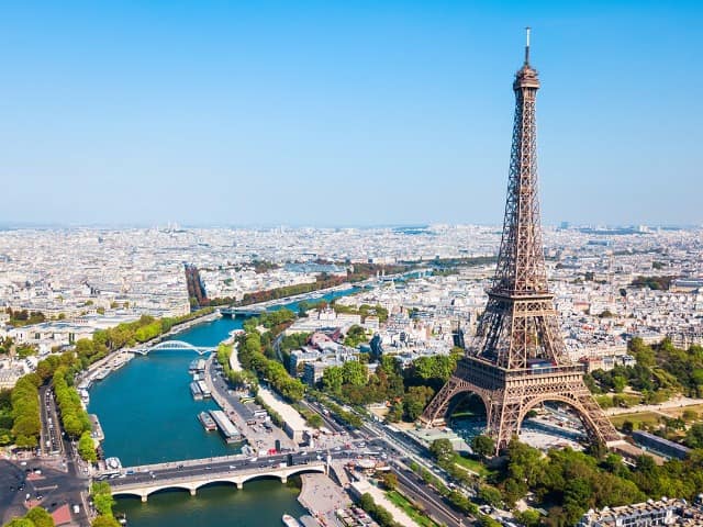 Franca vista aerea paris